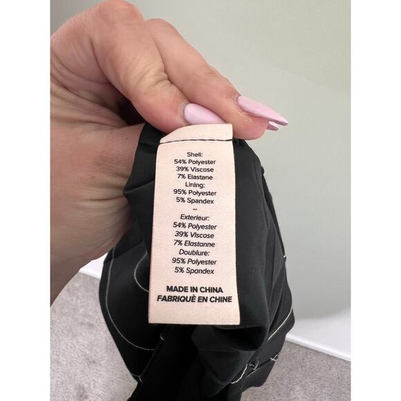 Cinq à Sept Embroidered Pull On High Waisted Midi Pencil Skirt Black US 4 - Picture 8 of 8